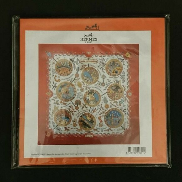 Unused Hermes Mediterranean Escales Silk Scarf - Picture 3 of 5